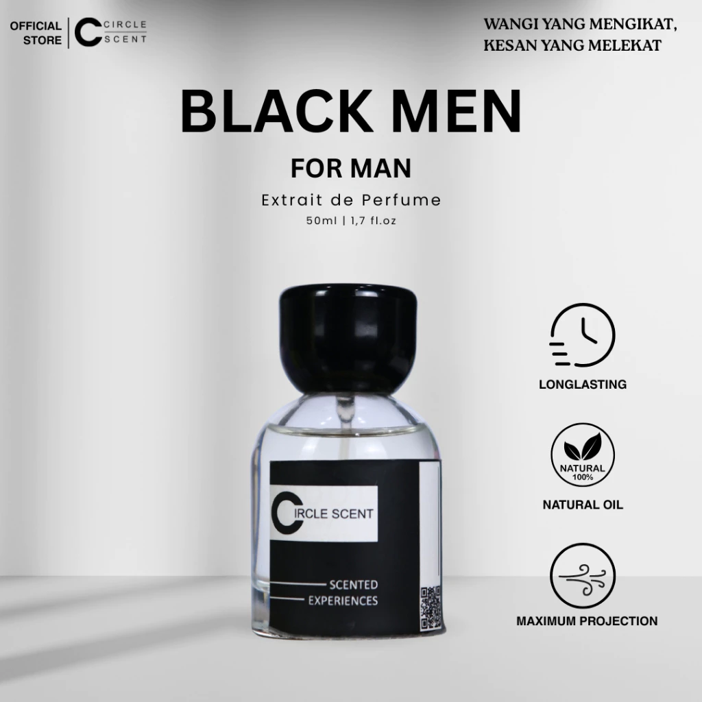 Circle Scent Black Men Parfum Pria 50ML